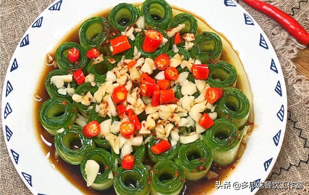 家常素菜食谱_素菜的做法大全家常菜_响油黄瓜卷做法