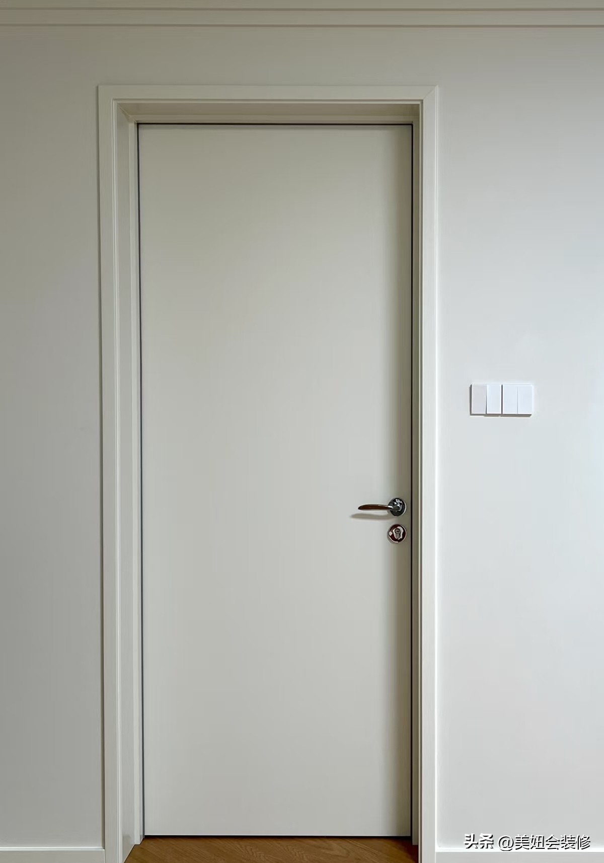 门套怎样做才好看?小细节决定大颜值,这篇门套避坑攻略值得看!(图15) 门套拼接方式45度拼_中门户型装修_门套设计要点