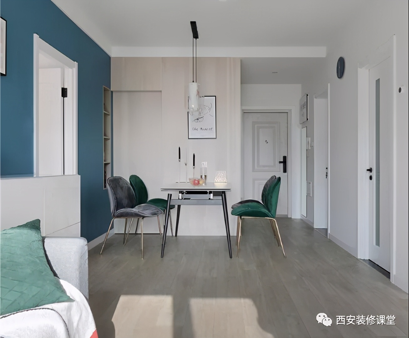 入户门直对阳台,怎么装修?(图5) 中门户型装修_刚需户型装修通风方法_户型进门直对阳台风水改善