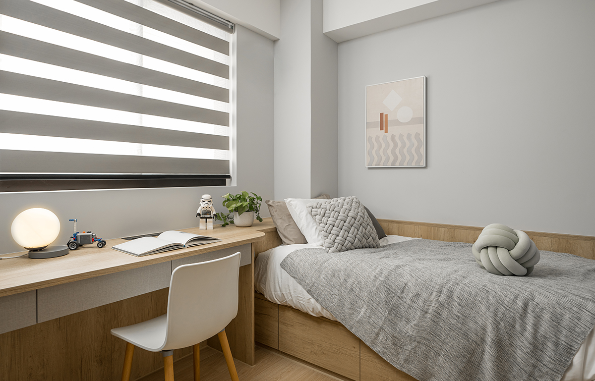 套内仅73㎡,全屋堪称“教科书式”装修,日子过得清爽又干净(图16) 73㎡ 教科书式装修案例 _73㎡ 北欧混搭日式装修 _中门户型装修