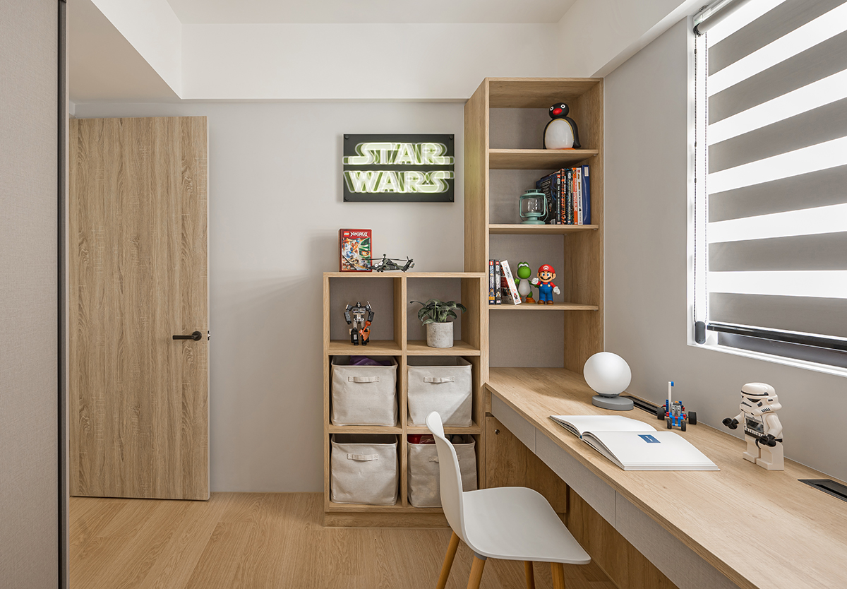 套内仅73㎡,全屋堪称“教科书式”装修,日子过得清爽又干净(图17) 中门户型装修_ 73㎡ 教科书式装修案例 _73㎡ 北欧混搭日式装修