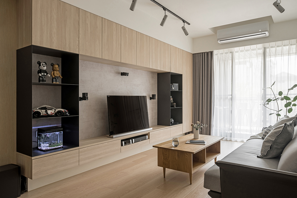 套内仅73㎡,全屋堪称“教科书式”装修,日子过得清爽又干净(图6) 73㎡ 教科书式装修案例 _73㎡ 北欧混搭日式装修 _中门户型装修