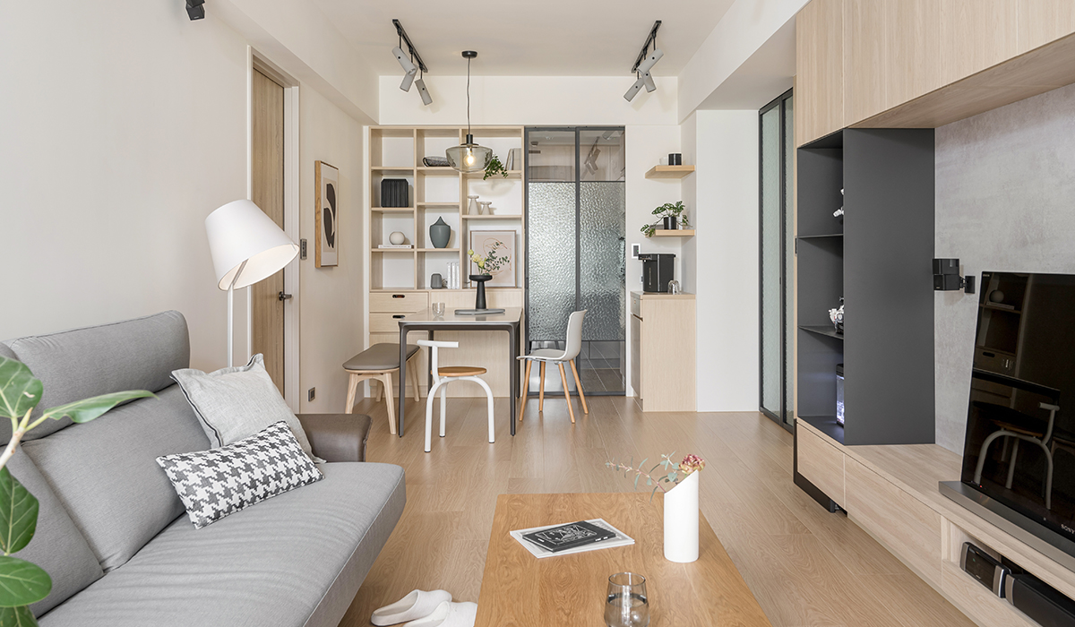 套内仅73㎡,全屋堪称“教科书式”装修,日子过得清爽又干净(图7) 73㎡ 北欧混搭日式装修 _ 73㎡ 教科书式装修案例 _中门户型装修