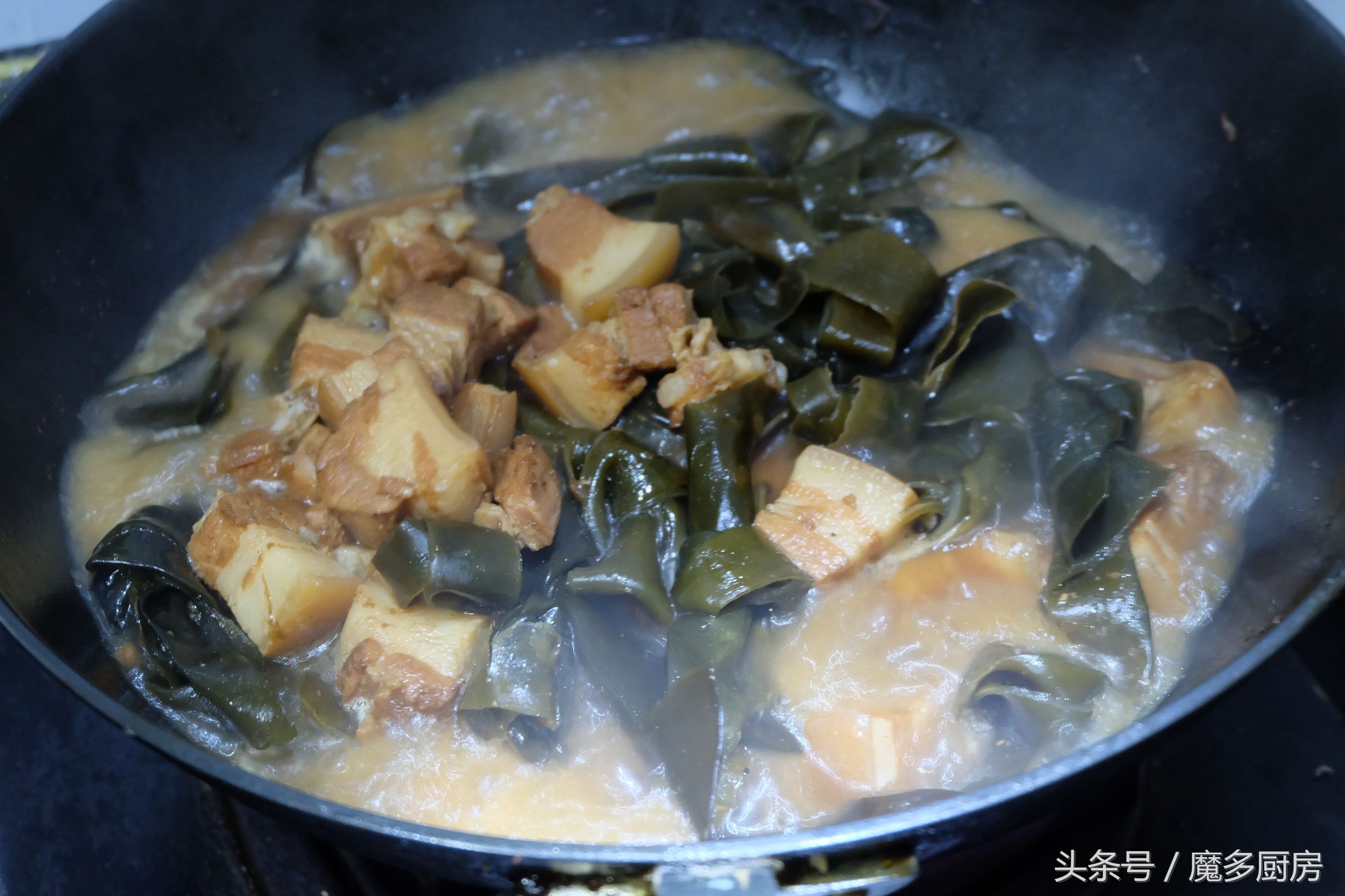 这两种食材搭配在一起,就是一锅总也吃不腻的炖菜!做法很简单!(图9) 海带炖肉食谱_五花肉炖海带_素菜炖菜大全