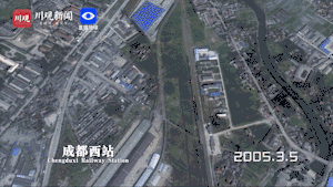 卫星看四川 | 一分钟速览成都火车东西南北站的“前世今生”(上)(图2) 成都东站建设时间线_成都东站发展历程_成都火车北站 成都站