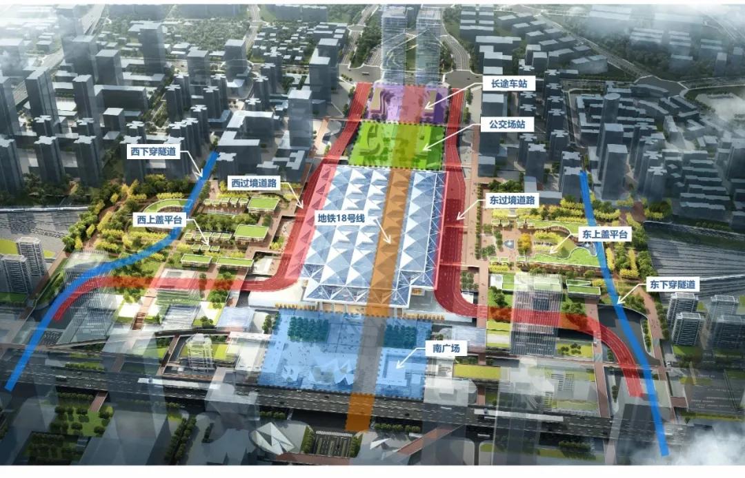 火车北站改造又有新进展!(图3) 东侧过境通道工程_成都站扩能改造_成都火车北站 成都站