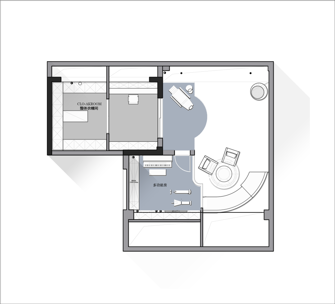 少儿舞蹈房装修效果图_现代轻奢家居设计_艺术人士住宅装修