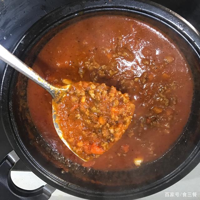 外面卖58一份的肉酱意大利面,在家也能做,味道不输外面,超好吃(图11) 没有意面酱怎么做意面_58元肉酱意大利面做法_肉酱意大利面在家做