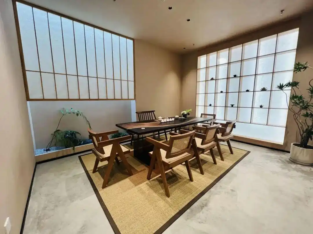 开间茶馆装修图片_北外滩茶馆 野小白 传统文化现代茶文化