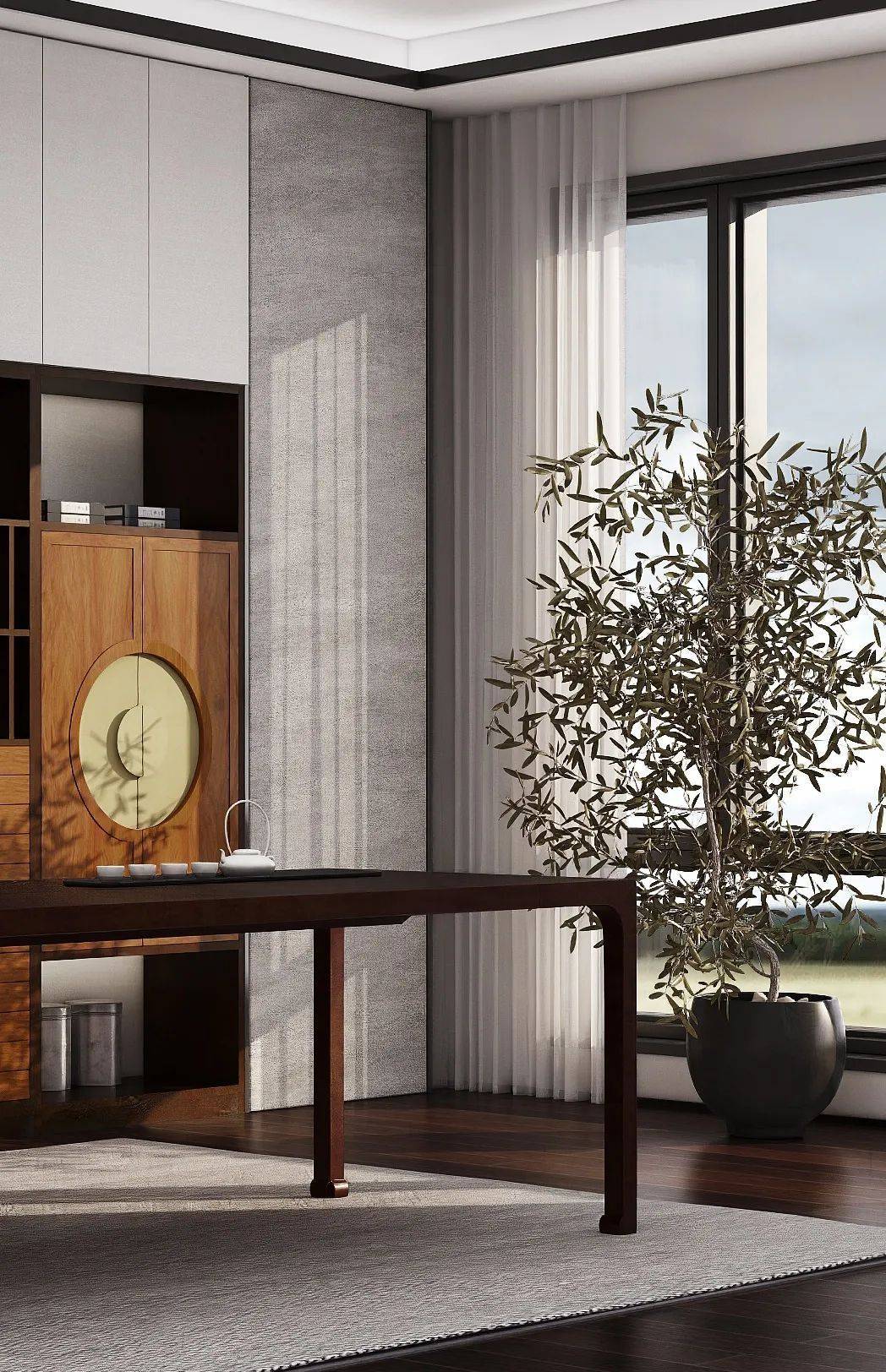 开间茶馆装修图片_文人茶室设计_京瓷禅意茶室