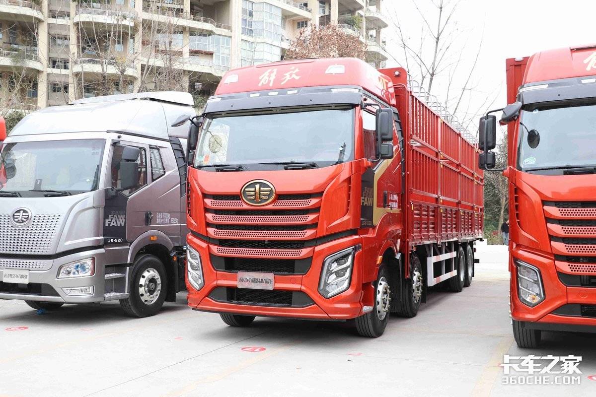 8X4载货车再出黑马,560马力解放J6V给你高效舒适旗舰级体验(图12) 西南地区绿通禽畜运输车_解放j6发动机大修视频_解放J6V 8×4 AMT载货车