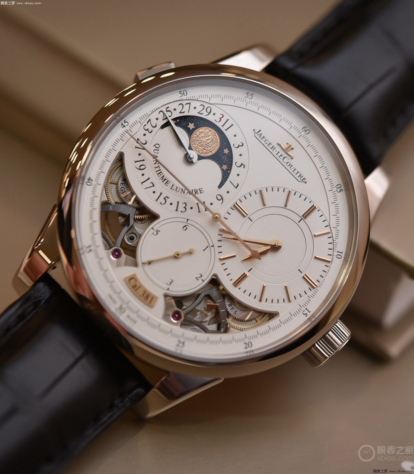 “对标”百达翡丽、朗格,积家“新一代双翼”,公价34万起步(图3) 积家双翼构造详解_积家双翼月相钢壳_积家世界时间价格