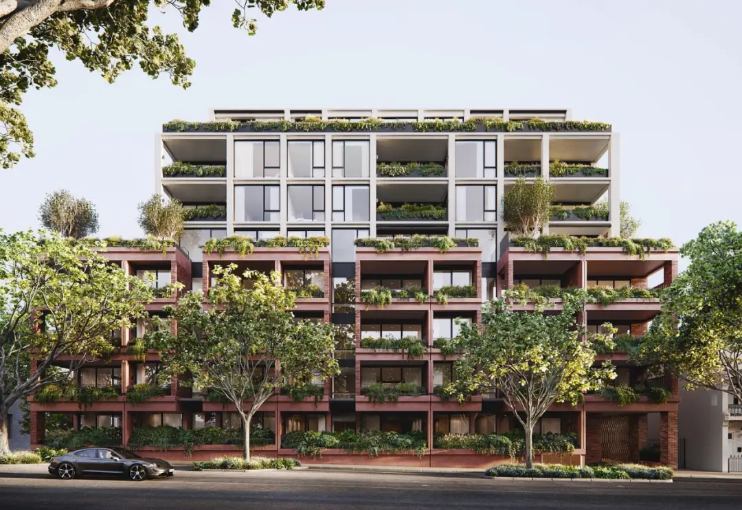 澳大利亚装修风格_红砖公寓楼设计_现代红砖建筑立面