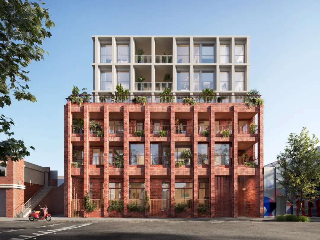 现代红砖建筑立面_红砖公寓楼设计_澳大利亚装修风格