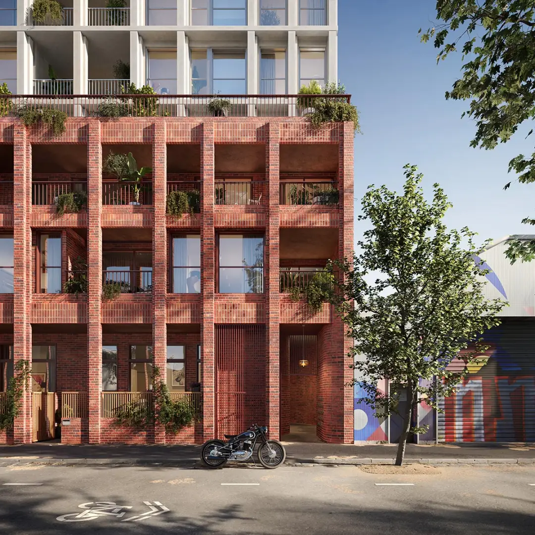 澳大利亚装修风格_现代红砖建筑立面_红砖公寓楼设计