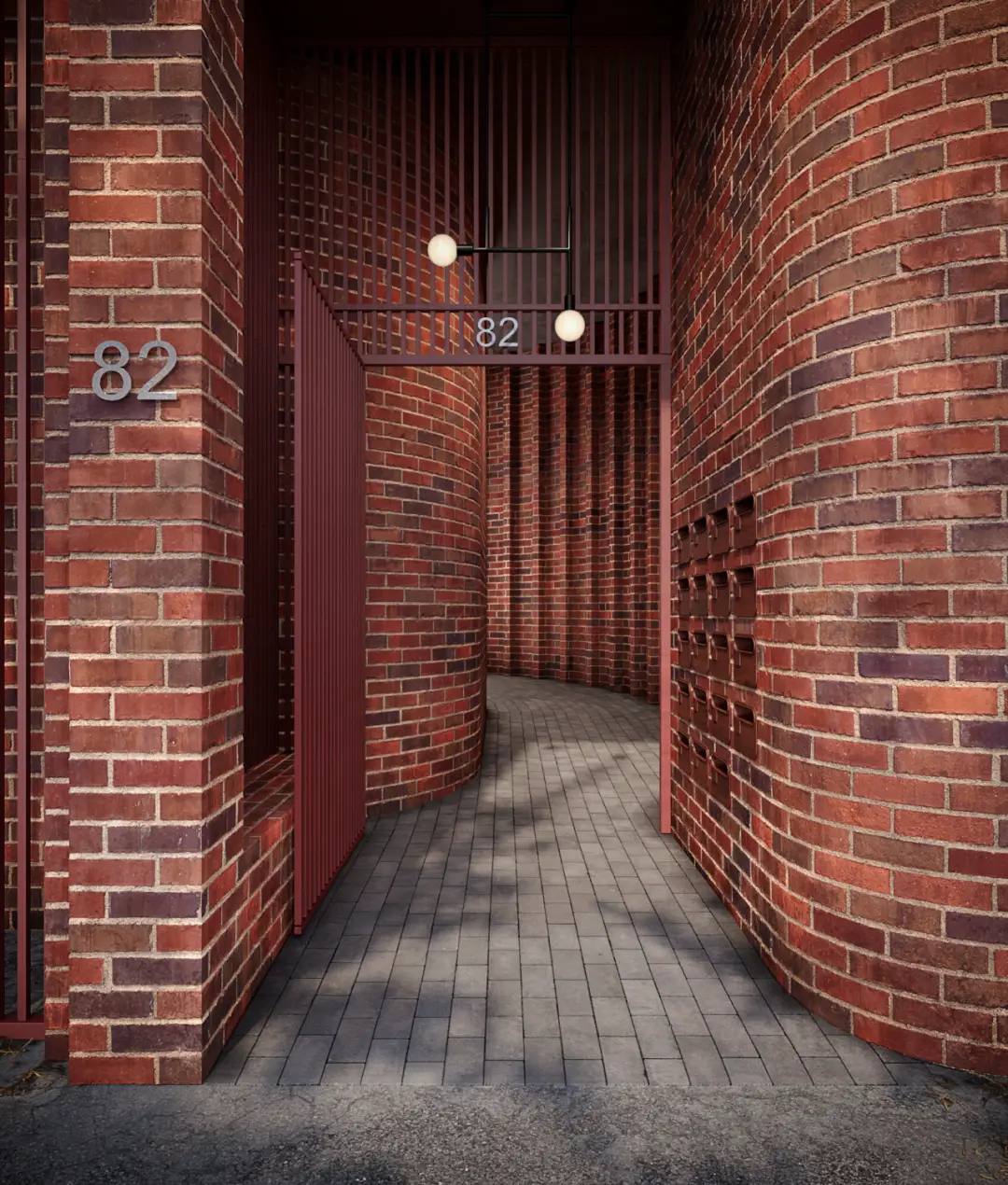 红砖公寓楼设计_现代红砖建筑立面_澳大利亚装修风格