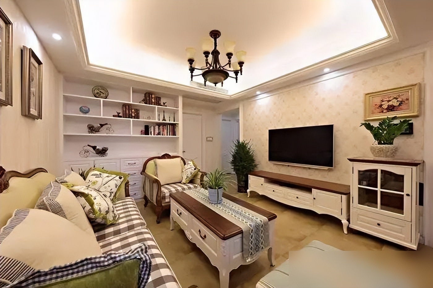 90㎡小三居室设计_美式家具 小户型_美式风格小三居室布局