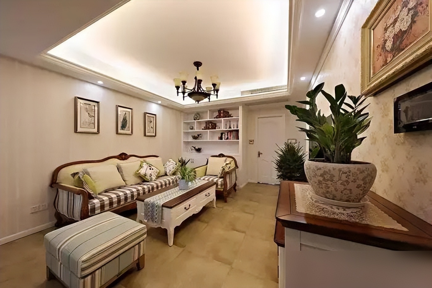 90㎡小三居室设计_美式家具 小户型_美式风格小三居室布局