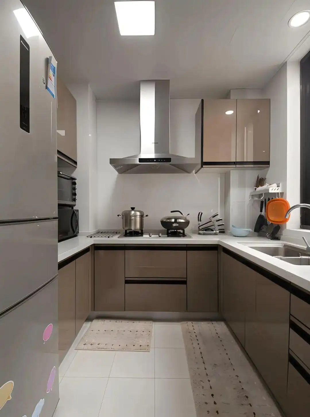 小厨房橱柜颜色选择_白色橱柜优缺点_橱柜巧克力板颜色大全