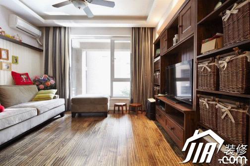 80后小夫妻 收纳控的美式清新小屋(图2) 80后小夫妻美式混搭风格装修_美式家具 小户型_收纳控小户型温馨家居设计