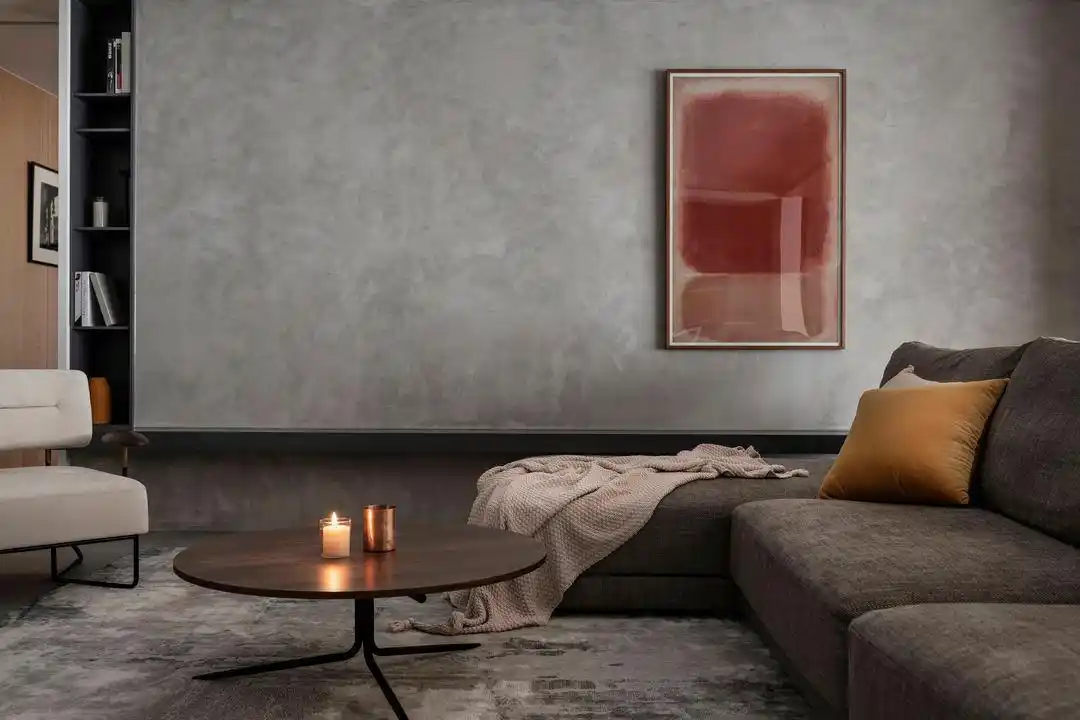 成都地暖装修_客餐厅互动空间布局_大横厅户型设计