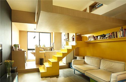 35平米小户型loft装修效果图，35平米小户型变身跃层别墅