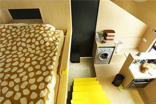 35平米小户型loft装修效果图，35平米小户型变身跃层别墅