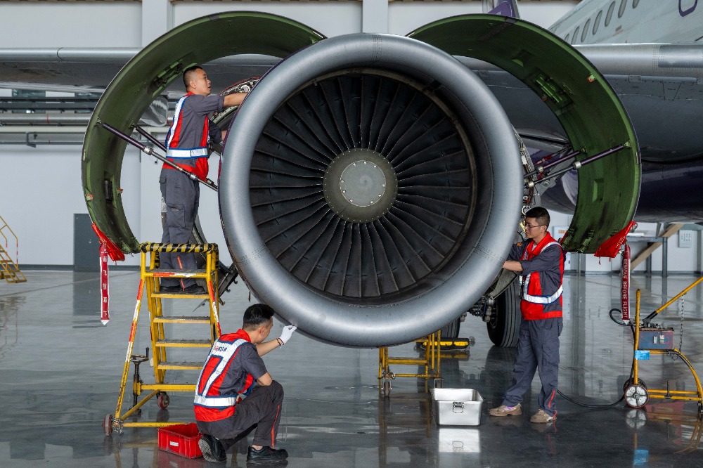 重庆航空发动机维修基地_方大重庆航空城飞机拆解基地_飞机维修公司