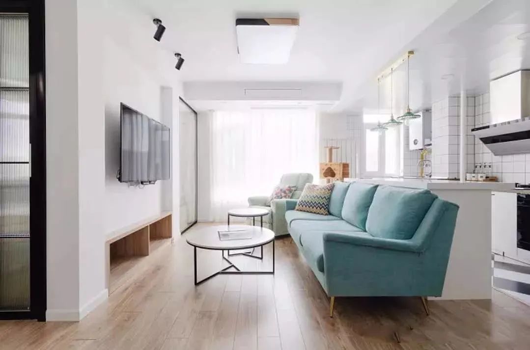 简约北欧客厅布置_家装客厅简约效果图_小户型客厅设计