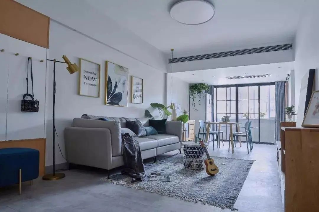 简约北欧客厅布置_家装客厅简约效果图_小户型客厅设计