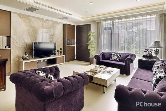 客厅瓷砖电视背景墙效果图