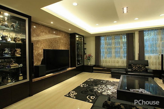 客厅瓷砖电视背景墙效果图