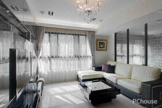 客厅瓷砖电视背景墙效果图