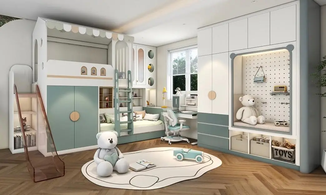 集成墙面品牌_儿童家居健康环保 石晶材料 全屋整装解决方案