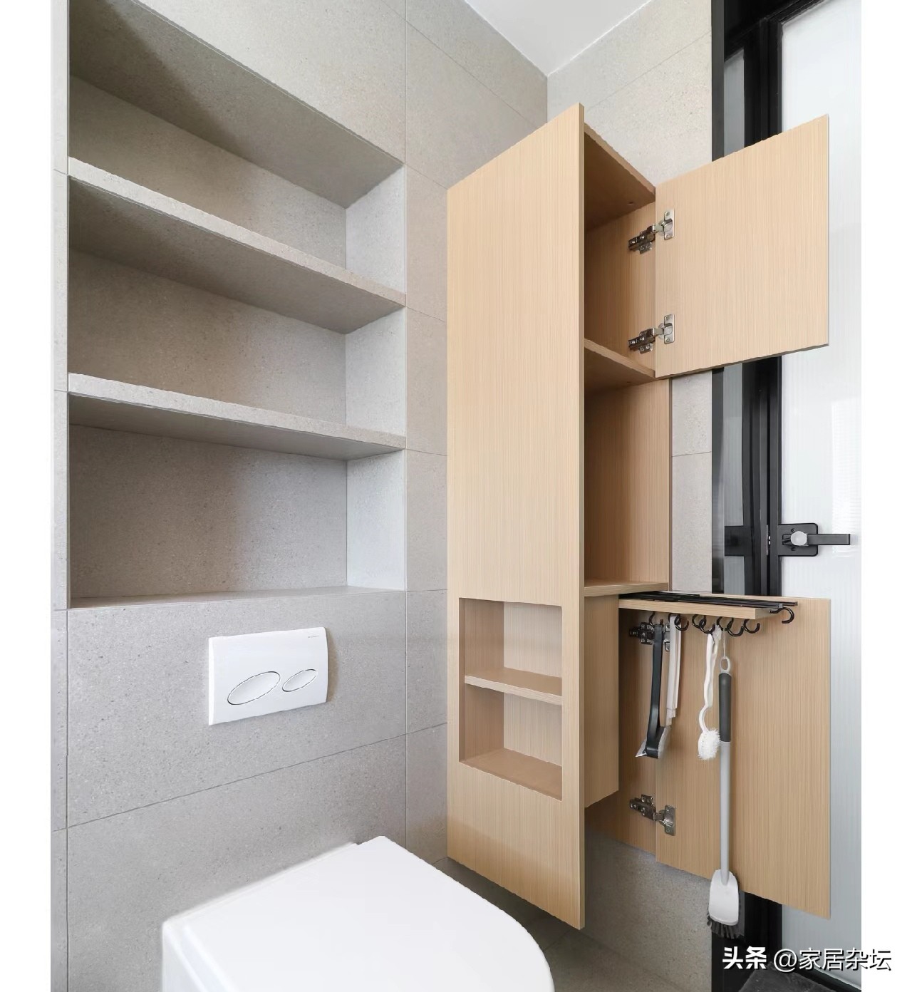 卫生间装修,建议一定做好这7点!家务量“不止减半”还耐用(图3) 卫生间瓷砖用美缝吗_浴室柜吊装设计_卫生间装修减少家务量