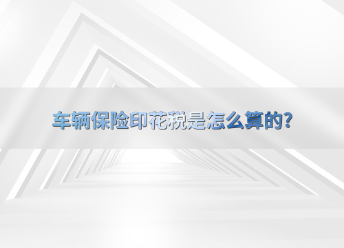 加强险计算代扣税金时扣除_车辆保险印花税计算方法_影响车辆保险印花税的因素