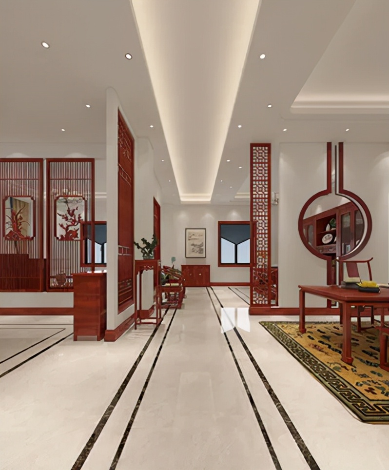 别墅装修设计_湖北中式别墅装修案例_中式风格别墅设计分享