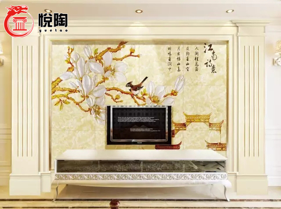 瓷砖电视背景墙好不好_瓷砖背景墙优缺点_电视墙瓷砖图片