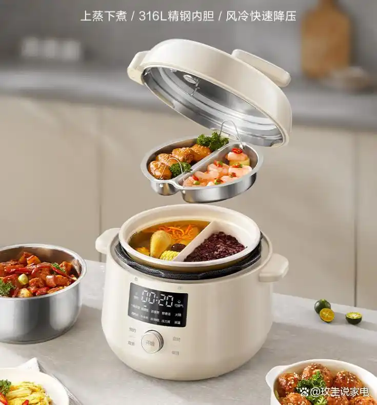 电饭煲和电压力锅哪个更实用_电饭煲和电压力锅对比_高压电饭锅炖菜