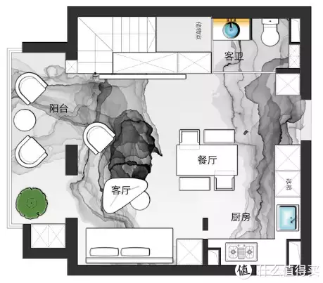 极简工业风家居设计_水泥风装修案例_毛坯水泥风格