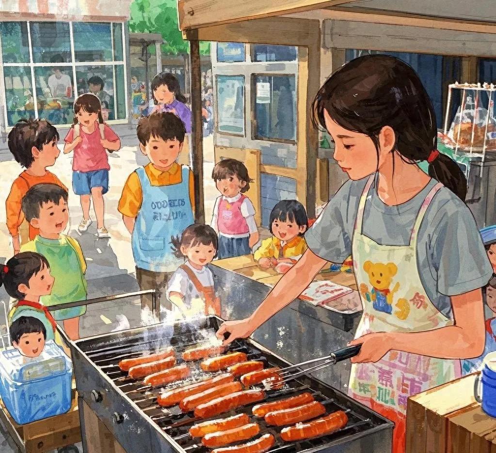 小吃广告牌图片_下班摆摊3小时赚比工资多_低成本小吃夜市财富密码