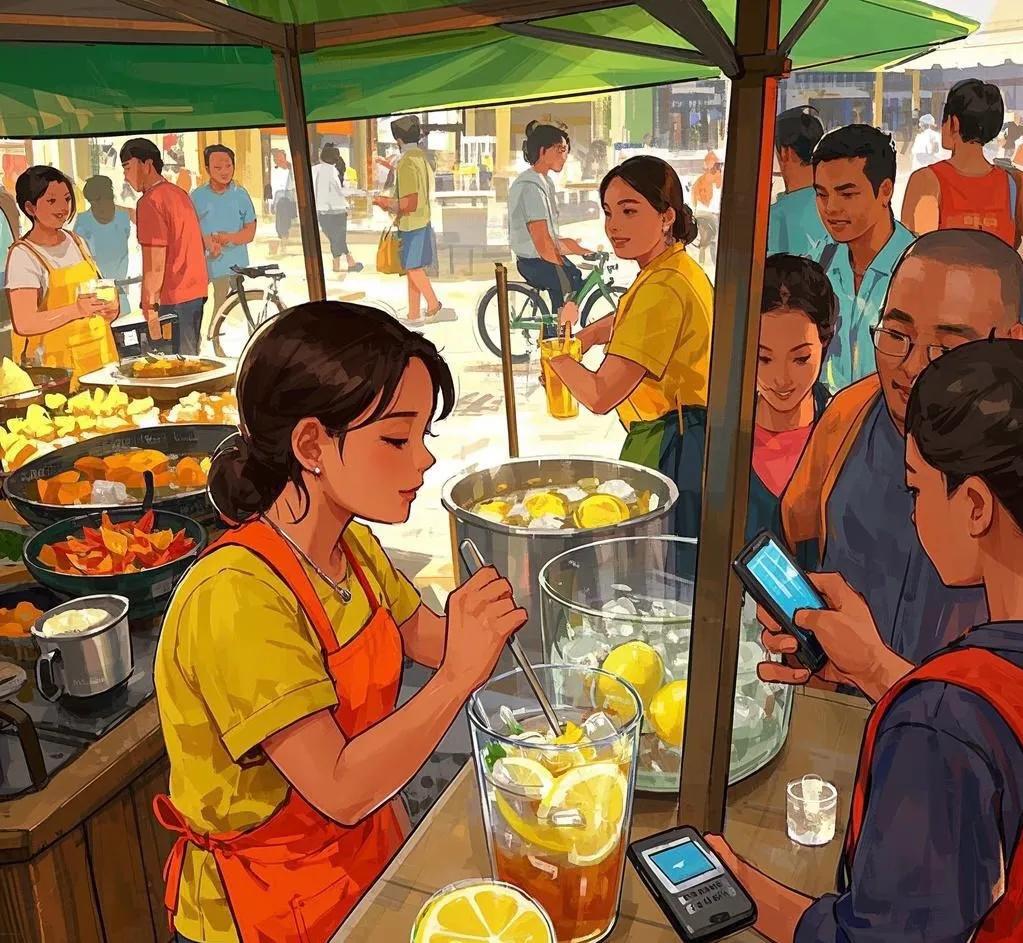 小吃广告牌图片_低成本小吃夜市财富密码_下班摆摊3小时赚比工资多