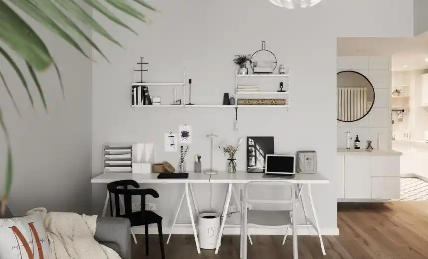 独居空间优化改造_一居室小公寓装修效果图_一居室混搭风设计