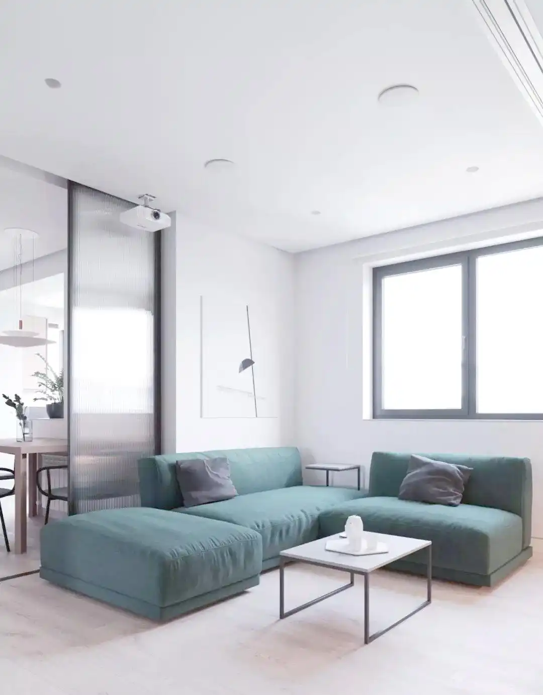 50平米小户型单身公寓设计_简约风格小户型空间布局_一居室小公寓装修效果图