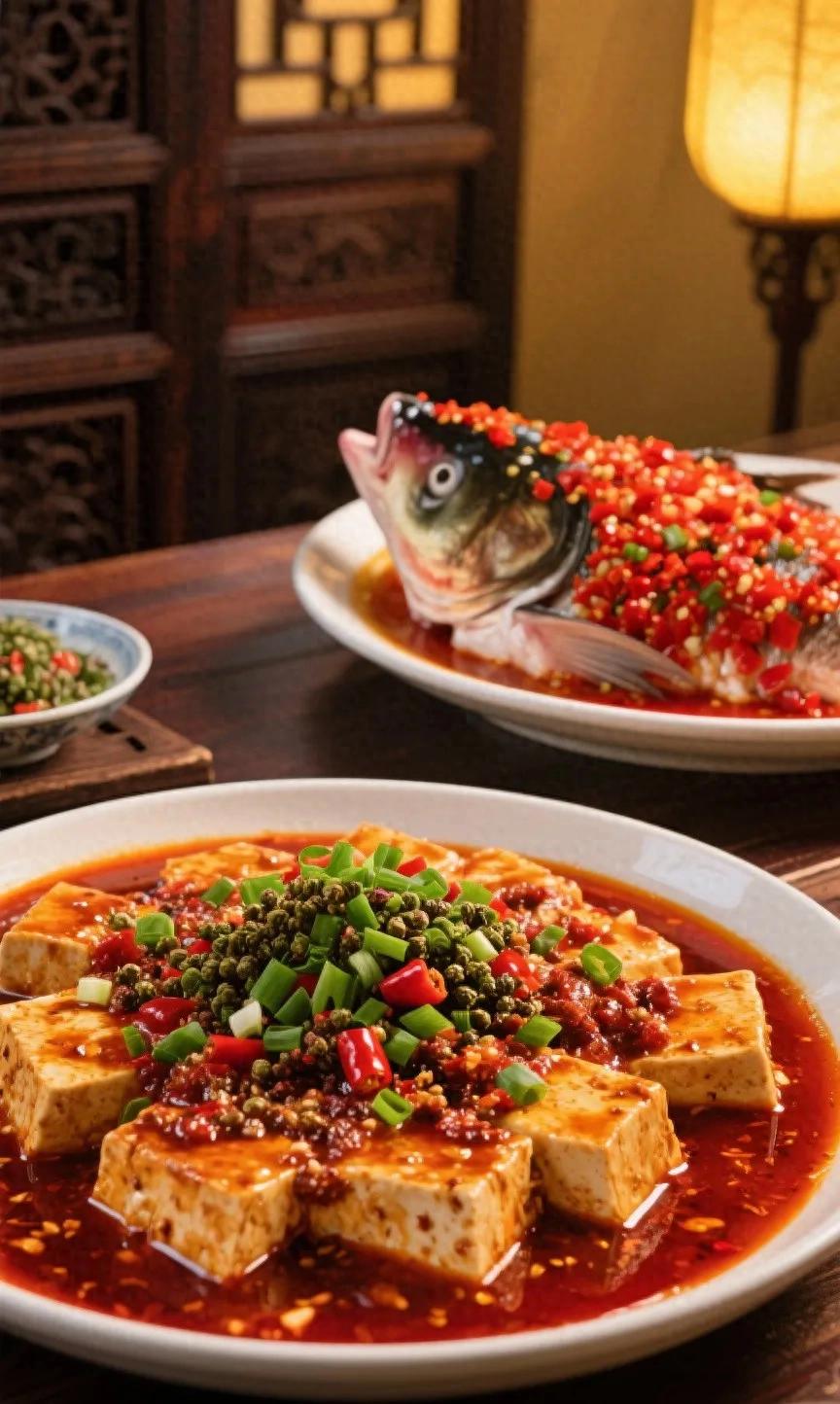 水煮鱼剁椒鱼头对比_中国菜肴排行榜_:川菜湘菜区别