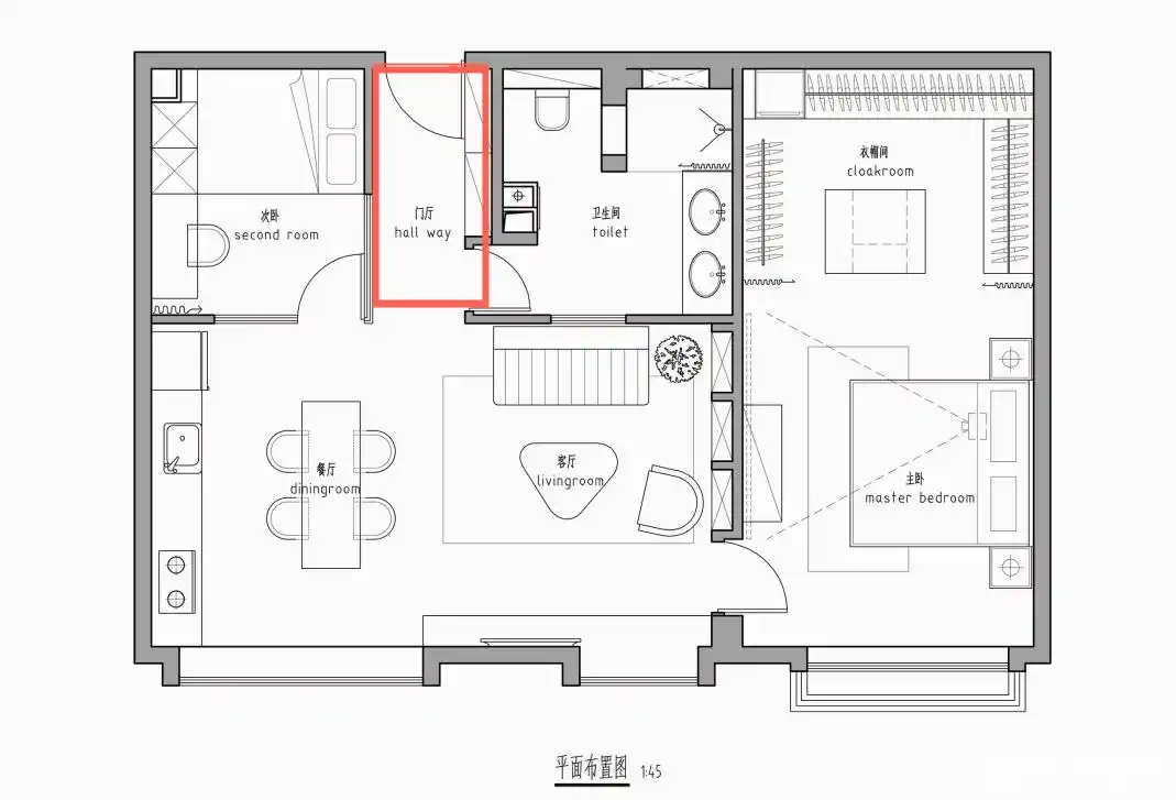 全屋开放式厨房餐厅设计_82平米小户型改造_精品小户型欧式装修