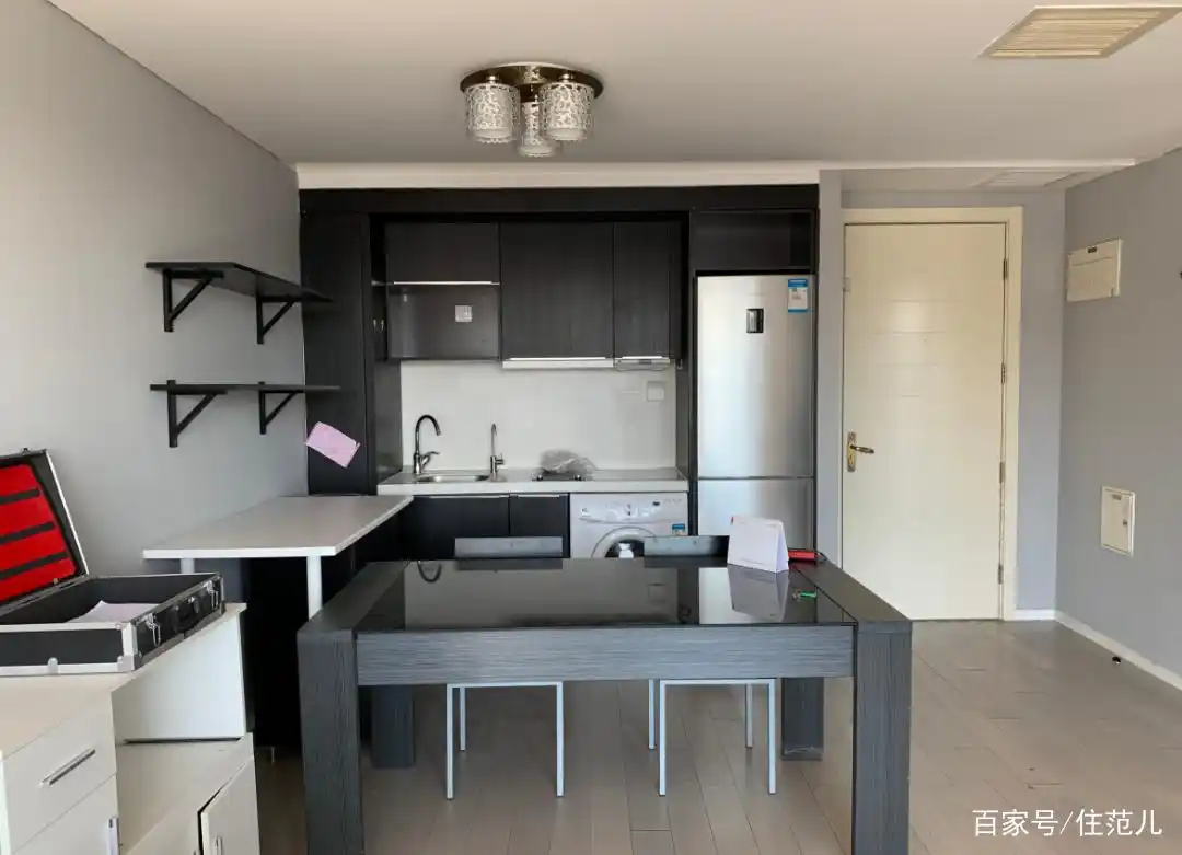 精品小户型欧式装修_82平米小户型改造_全屋开放式厨房餐厅设计