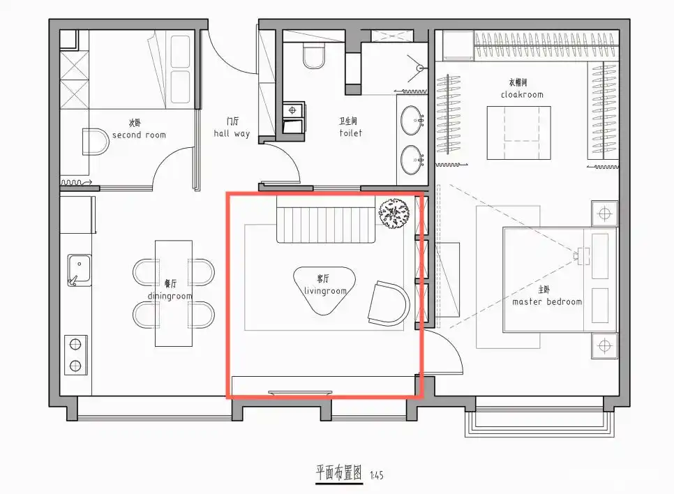 全屋开放式厨房餐厅设计_82平米小户型改造_精品小户型欧式装修