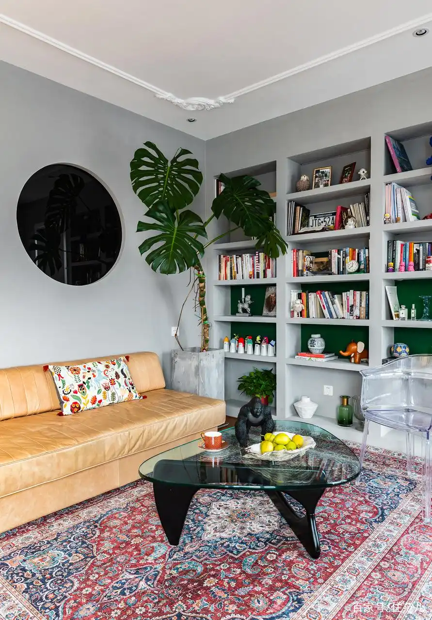 全屋开放式厨房餐厅设计_82平米小户型改造_精品小户型欧式装修