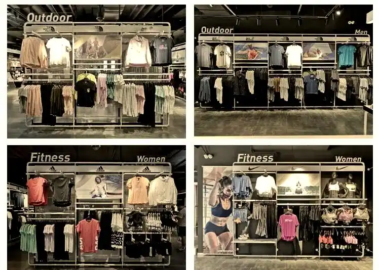 运动鞋服店铺陈列的全方位指南(图3) 男装陈列技巧图片_鞋服店铺布局设计原则_运动鞋服店铺陈列规范